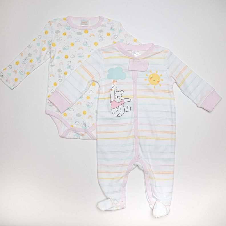 Set Bebe Winnie The Pooh Mas Miel Rosado Disney-0