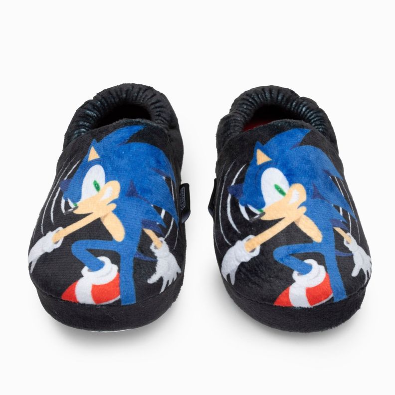 Pantufla Niño Grande Negro Sonic-1