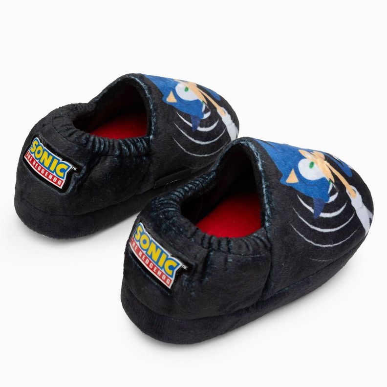 Pantufla Niño Grande Negro Sonic-2