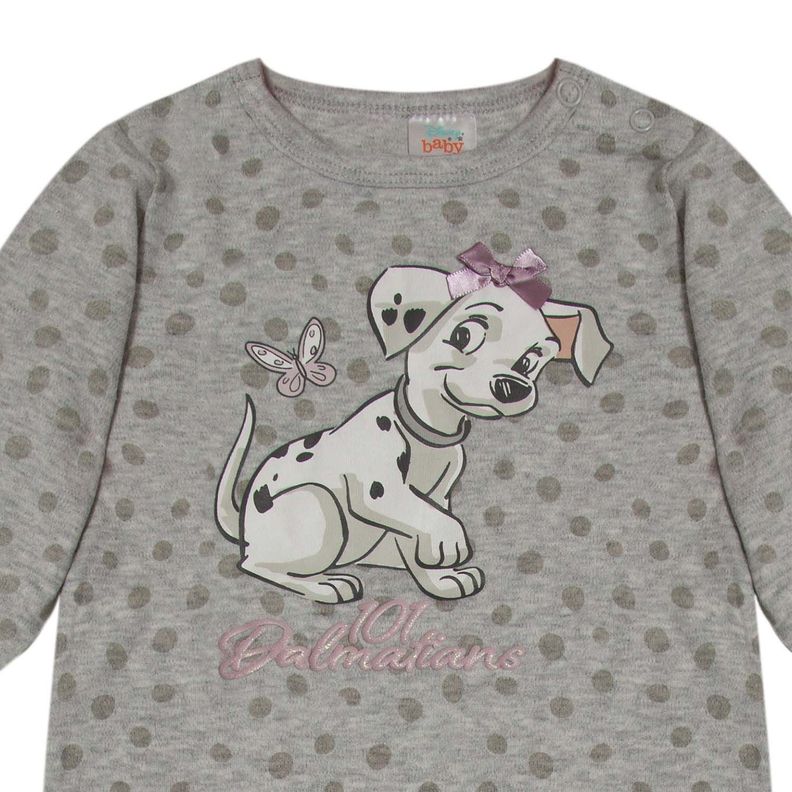 Enterito Bebe 101 Dalmatas Puppy Gris Disney-2