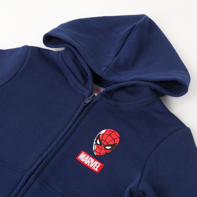 Poleron Niño Spiderman Cool Back Azul Marvel-1