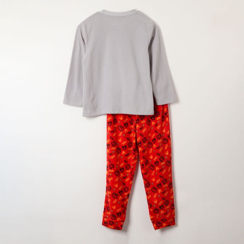 Pijama Polar Niño Mickey Pose Rojo Disney-3
