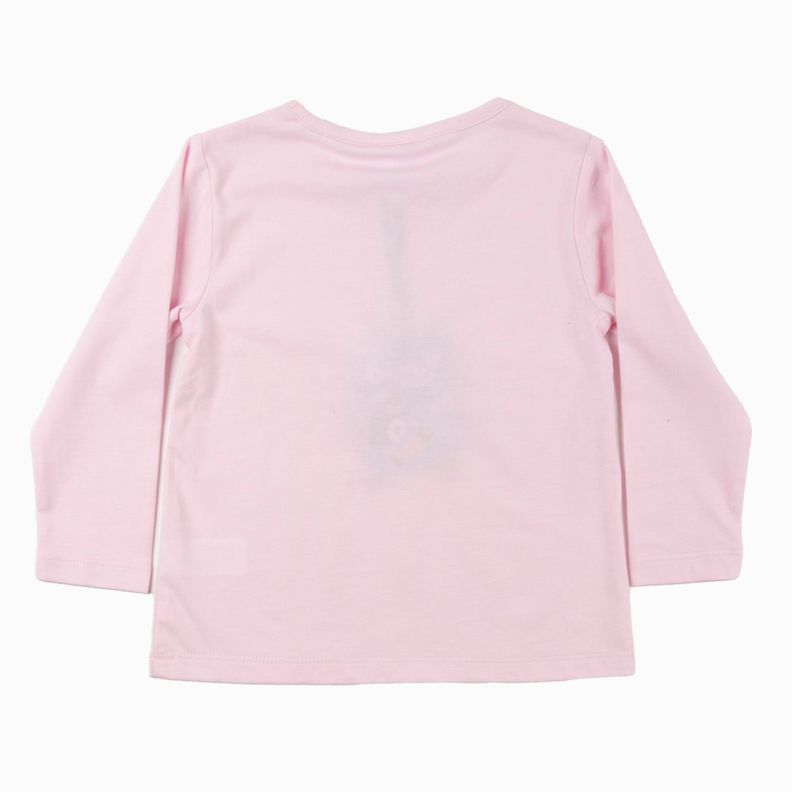 Polera Manga Larga Niña Voltereta Rosado Bluey-3
