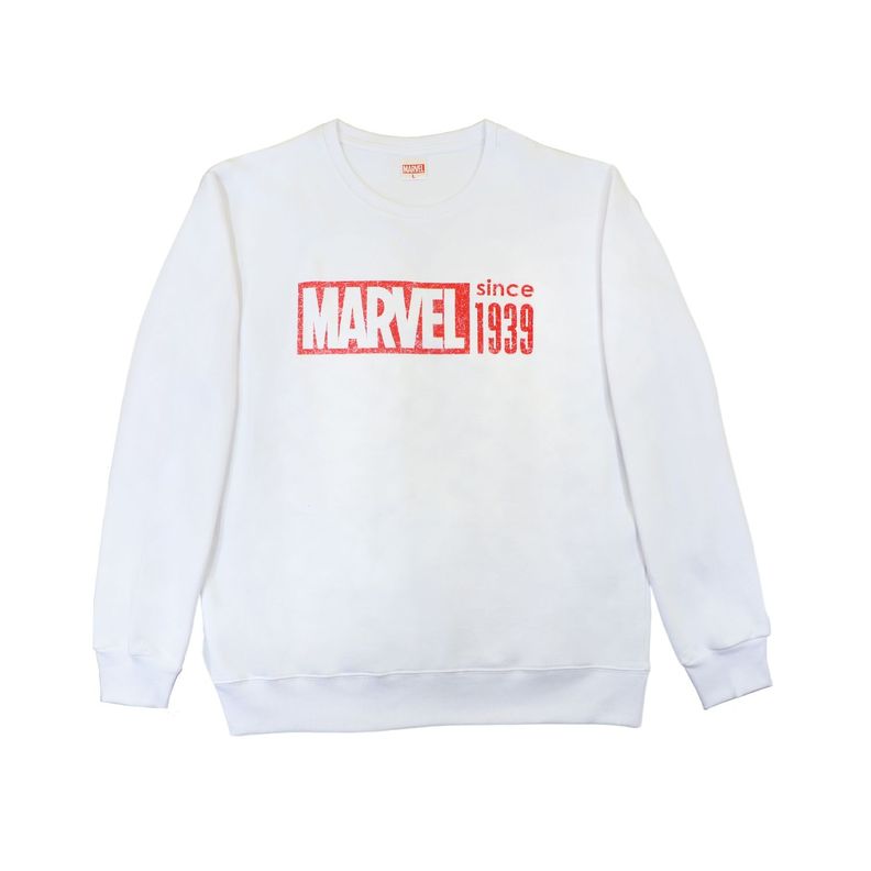 Poleron Hombre Vintage Blanco Marvel-0