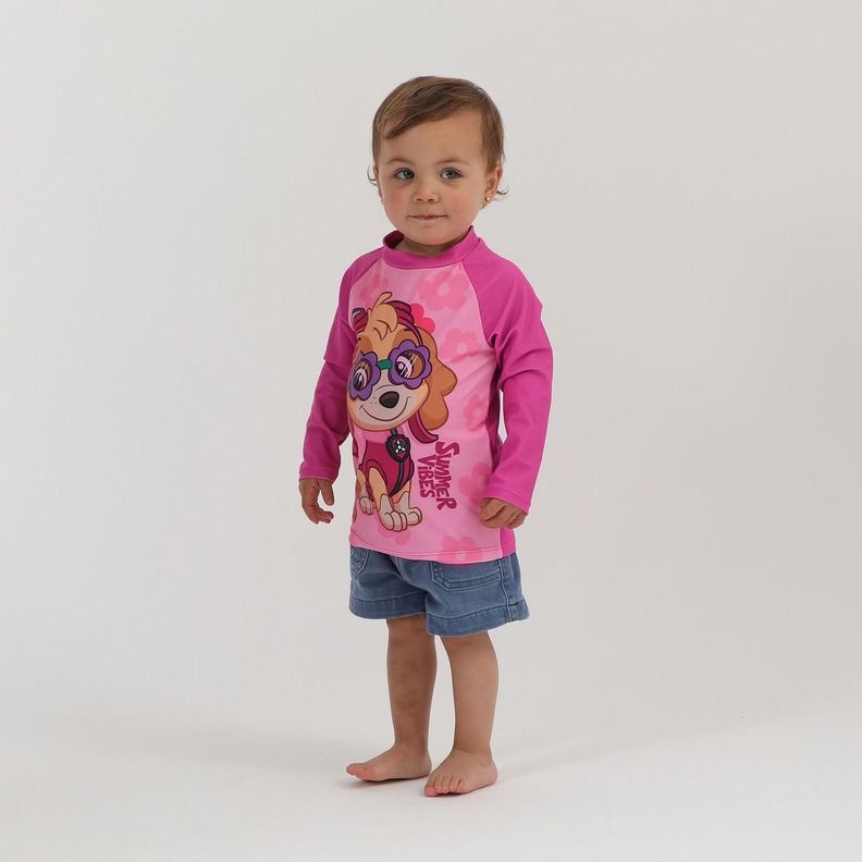 Polera Uv Niña Skye Rosado Paw Patrol-0