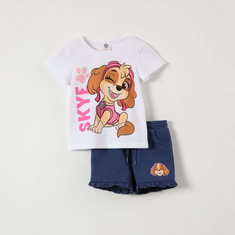 Conjunto Niña Skye Blanco Paw Patrol-0