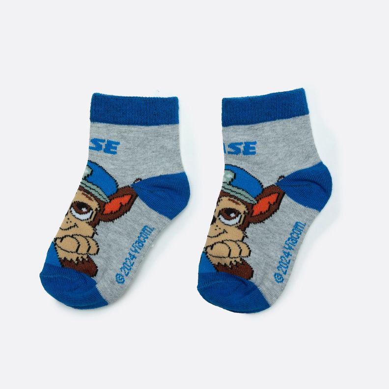Bipack Niño Calcetin Chase y Marshall Azul Paw Patrol-0