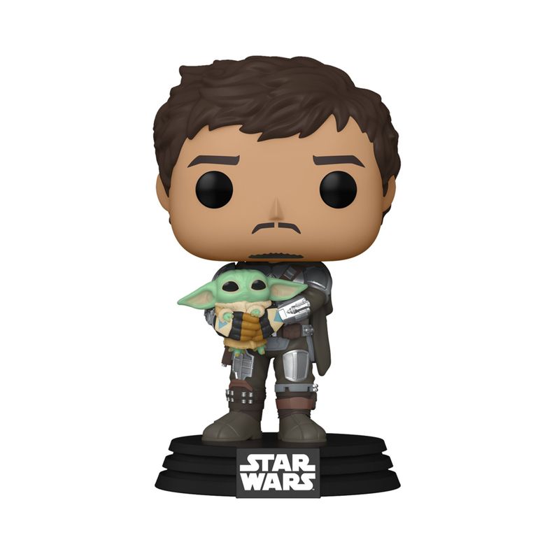 Funko Pop Mando Holding Child The Mandalorian - 461-0