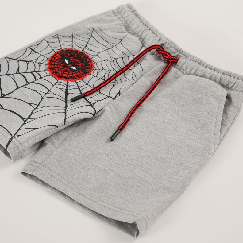Short Niño Telaraña Spiderman I Gris Marvel-1