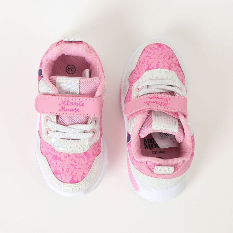 Zapatilla Con Luces Niña Minnie Kiss Rosado Disney-2