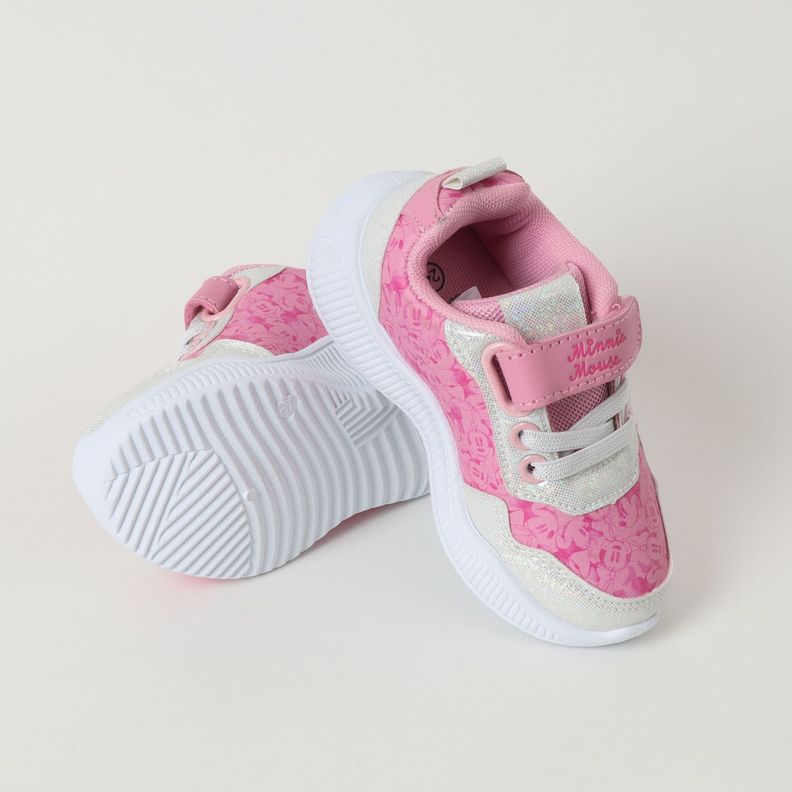 Zapatilla Con Luces Niña Minnie Kiss Rosado Disney-3