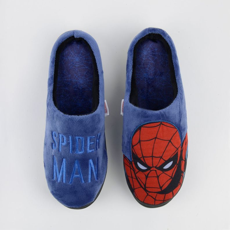 Pantufla Hombre Saltando Azul Spiderman-1