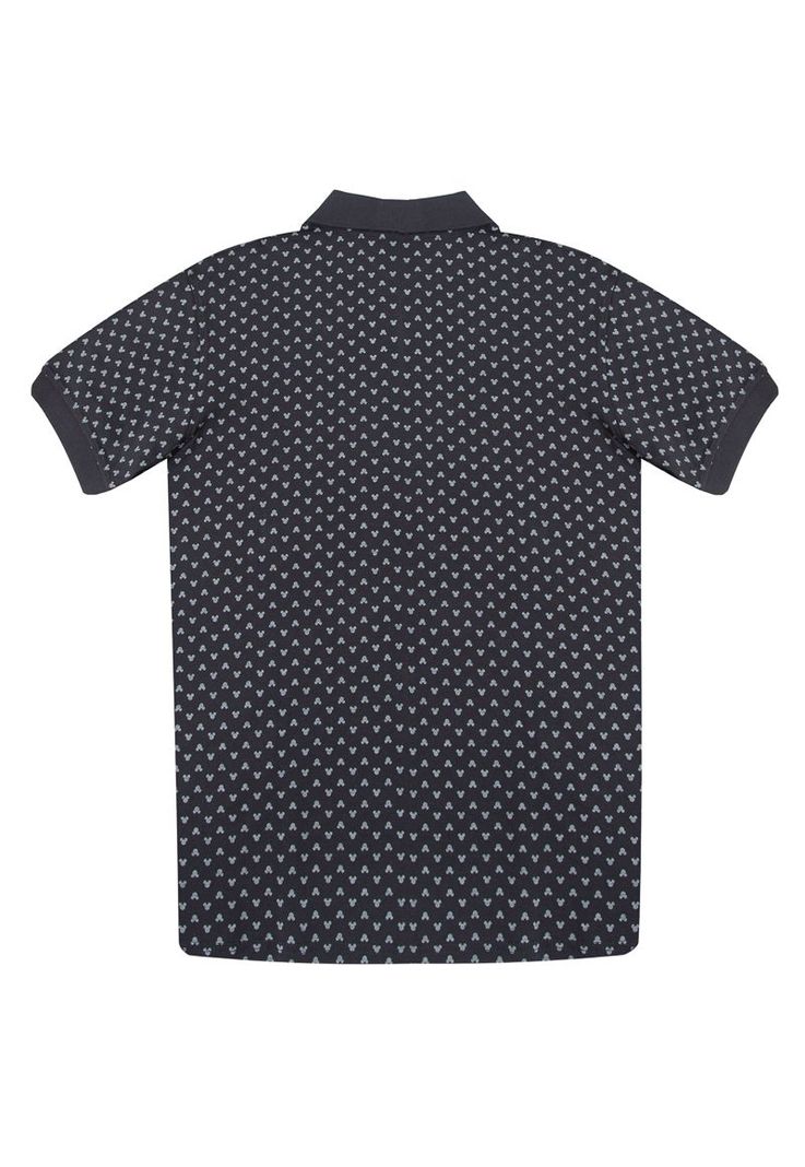 Polera Pique Hombre Mickey Print Negro Disney-1