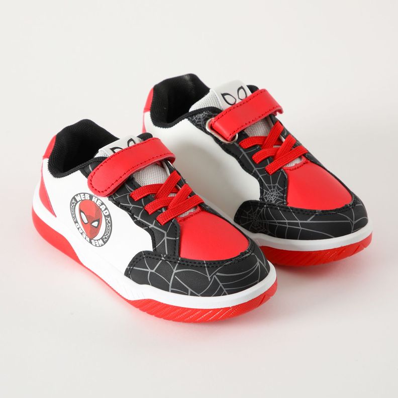 Zapatilla Con Luces Niño Sello Spiderman Blanco Marvel-1