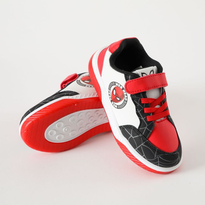 Zapatilla Con Luces Niño Sello Spiderman Blanco Marvel-2