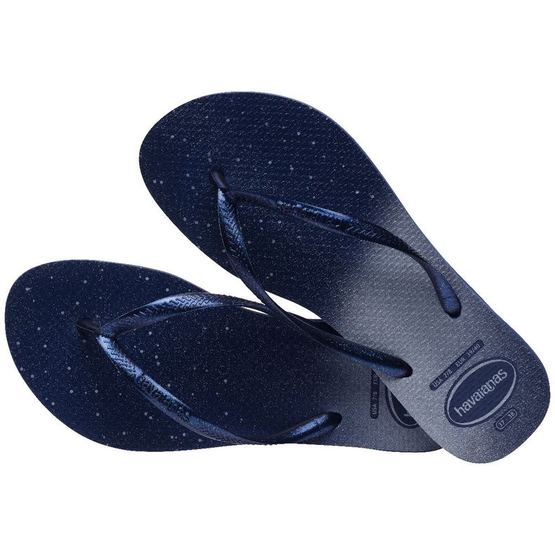 Sandalia Mujer Slim Gloss Azul Havaianas-3