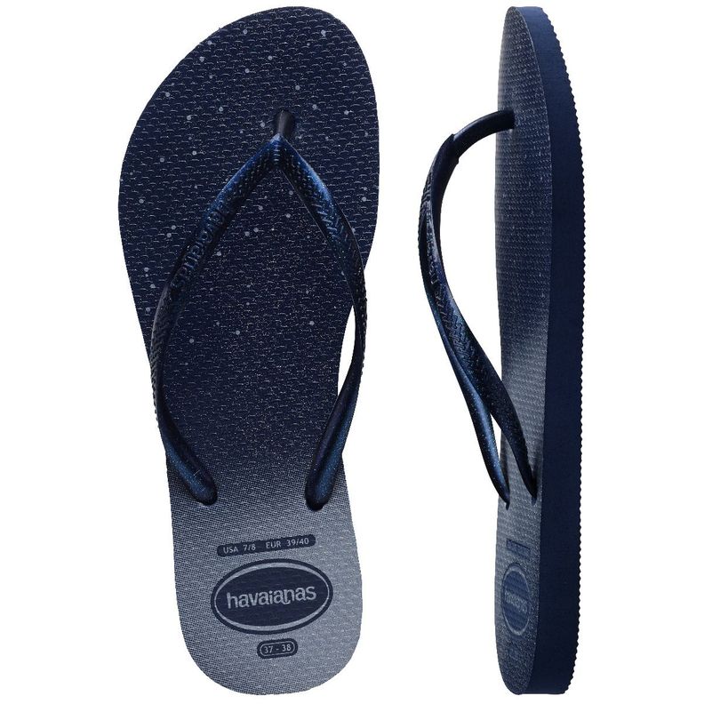 Sandalia Mujer Slim Gloss Azul Havaianas-4