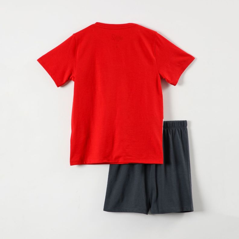 Pijama Corto Niño Furia Intensamente Rojo Disney-3