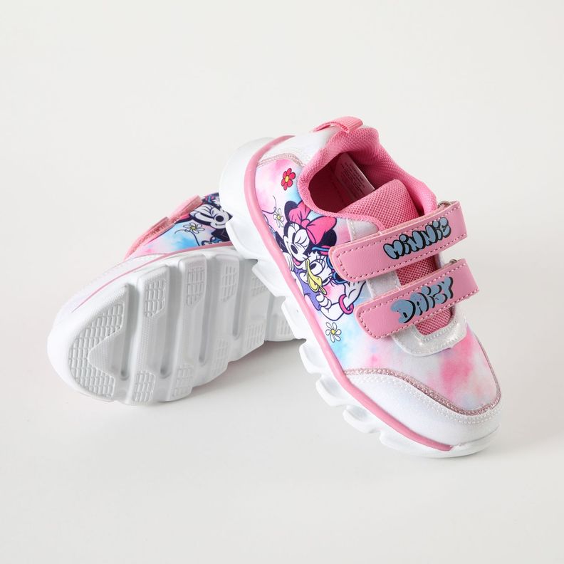 Zapatilla Con Luces Niña Colores Minnie Rosado Disney-2