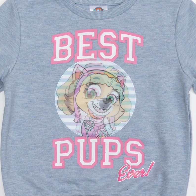 Poleron Cerrado Niña Rotativo Best Pups Celeste Paw Patrol-2