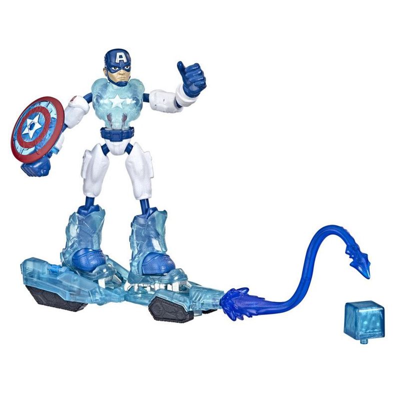 Figura Marvel Bend And Flex Missions Capitan America-0