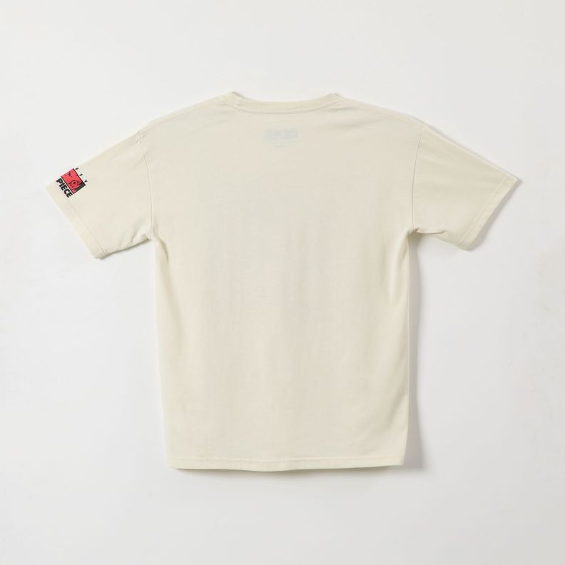 Polera Manga Corta Niño Luffy Blanco One Piece-1