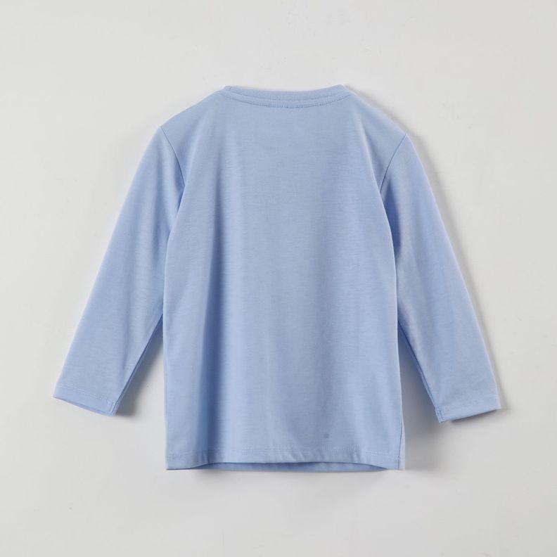 Polera Manga Larga Niño Flying Celeste Bluey-2