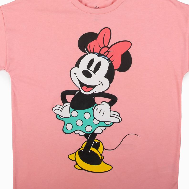Polera Niña Bailando Minnie Rosa Disney-5