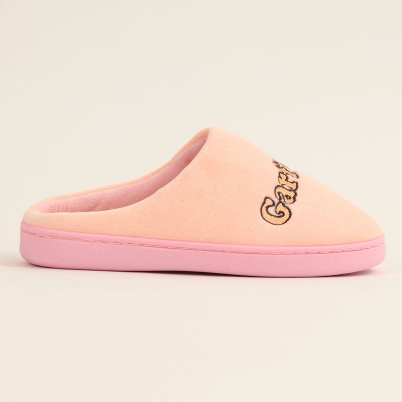 Pantufla Mujer Look Up Rosado Garfield-3