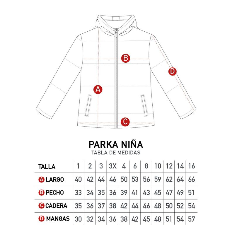 Parka Niña Adventures Rosado Paw Patrol-6