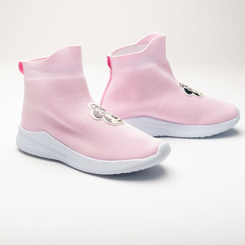 Zapatilla Niña Minnie Head Rosado Disney-1