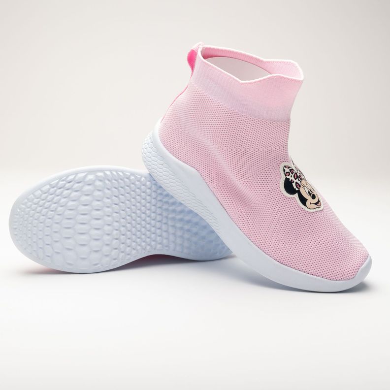 Zapatilla Niña Minnie Head Rosado Disney-2