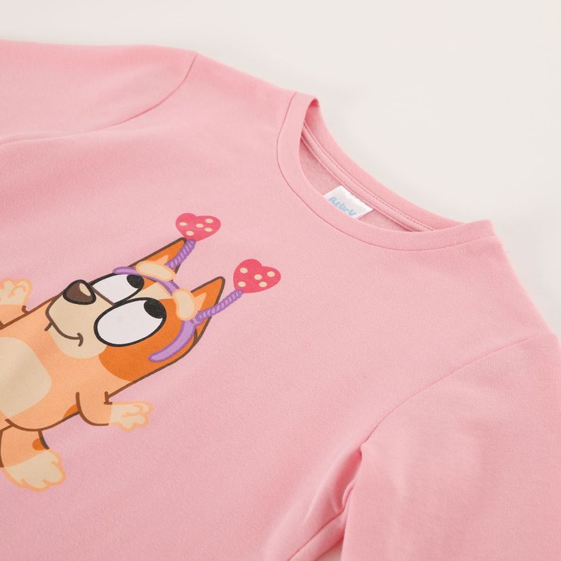 Conjunto Pijama Niña Bingo Rosado Bluey-1