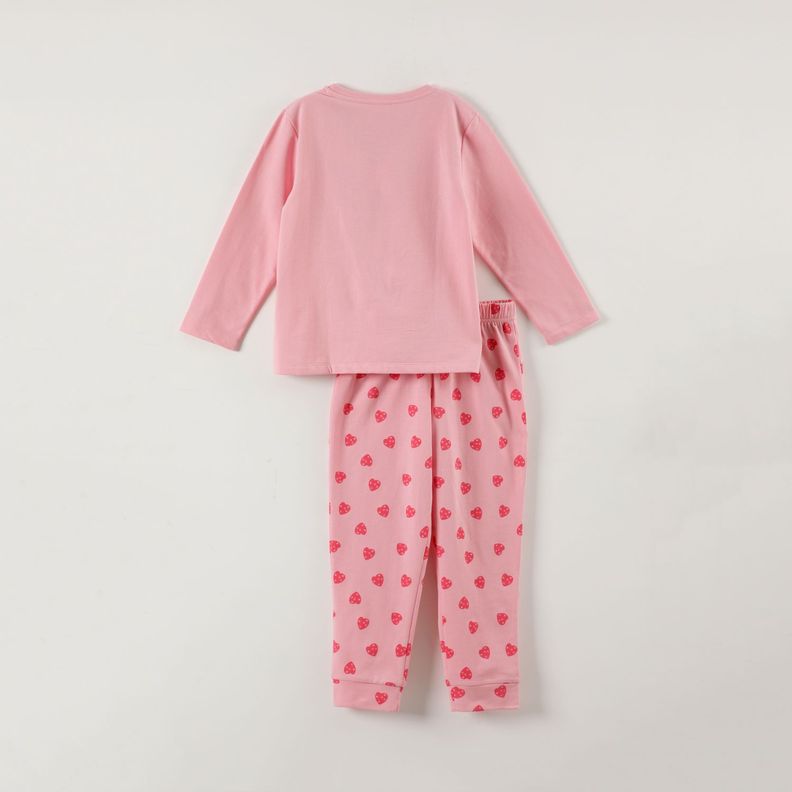 Conjunto Pijama Niña Bingo Rosado Bluey-3