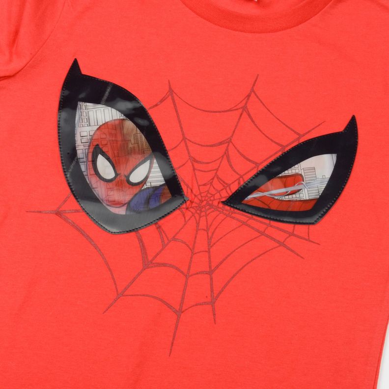 Polera Manga Corta Niño Ojos Spiderman Rojo Marvel-3