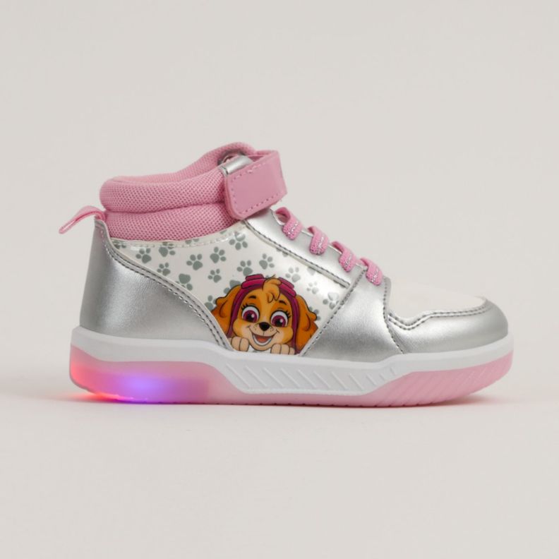 Zapatilla Con Luces Niña Sky Paws Rosado Paw Patrol-2