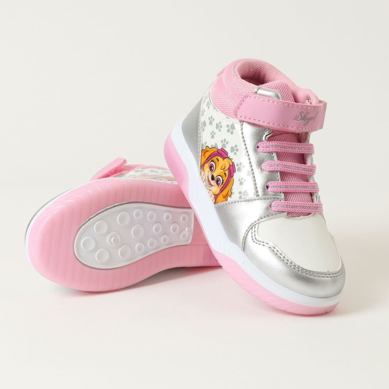 Zapatilla Con Luces Niña Sky Paws Rosado Paw Patrol-5