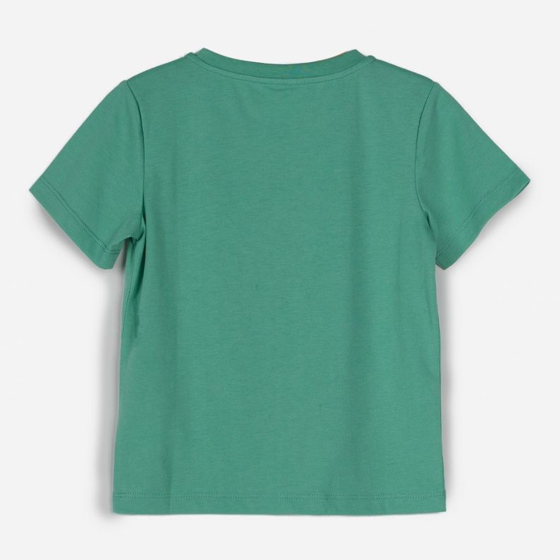 Polera Manga Corta Niño Brillante Verde Paw Patrol-1