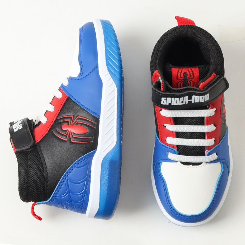 Zapatilla Con Luces Niño Spiderman Spidey Pulse Azul Marvel-2