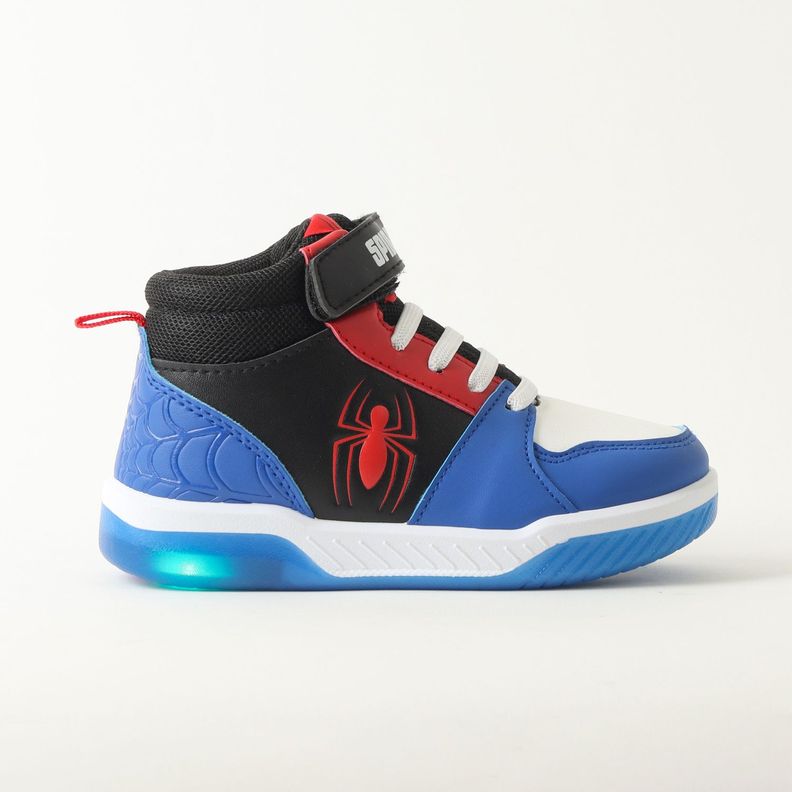Zapatilla Con Luces Niño Spiderman Spidey Pulse Azul Marvel-0
