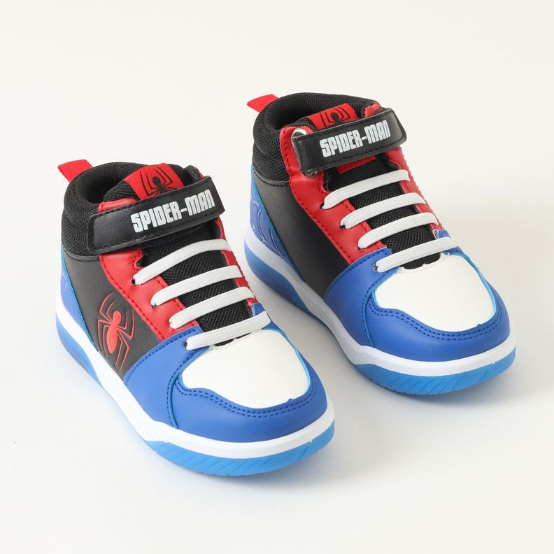 Zapatilla Con Luces Niño Spiderman Spidey Pulse Azul Marvel-1