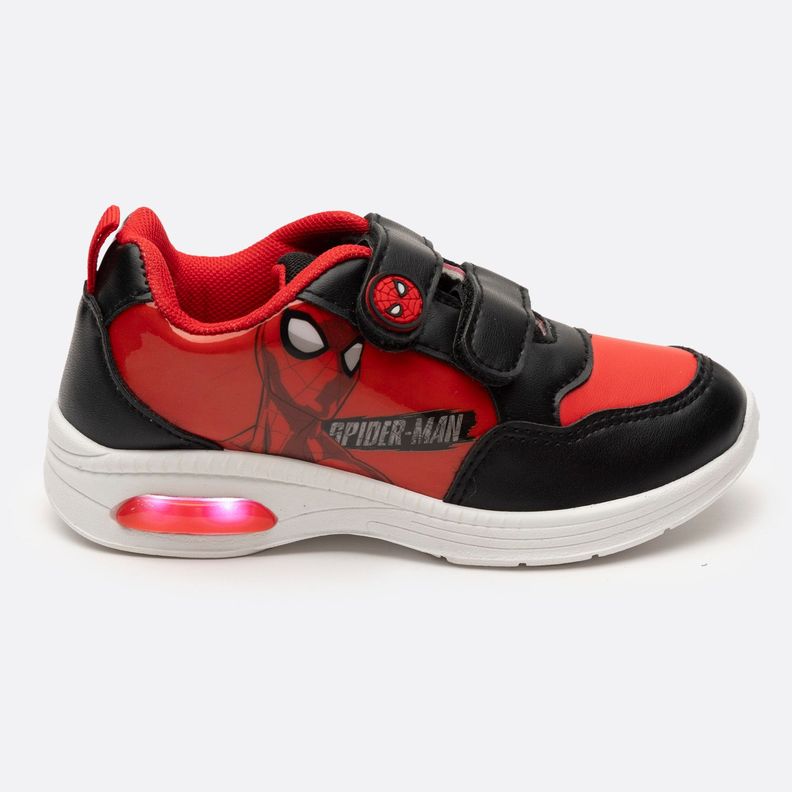Zapatilla Con Luces Niño Amazing Spiderman Rojo Marvel-0