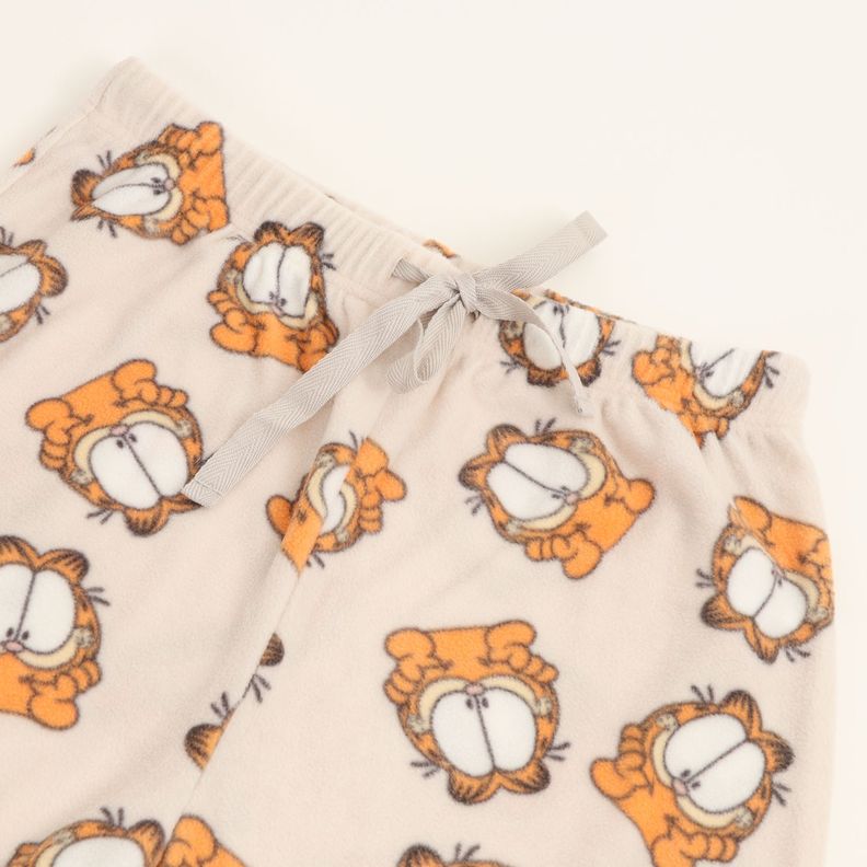 Pijama Polar Mujer Look Up Rosado Garfield-4