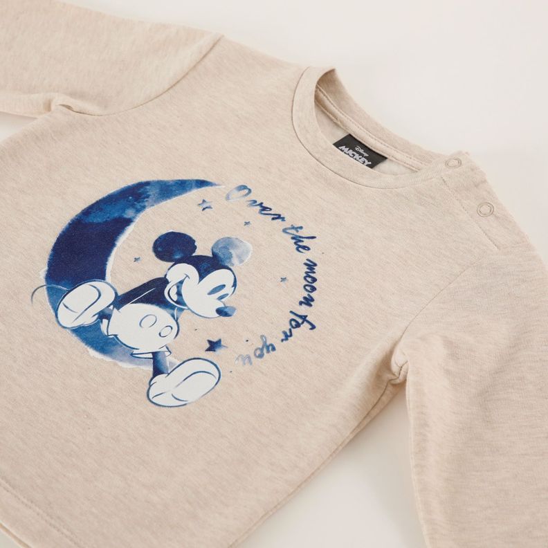 Conjunto Pijama Bebe Minnie Over The Moon Beige Disney-1