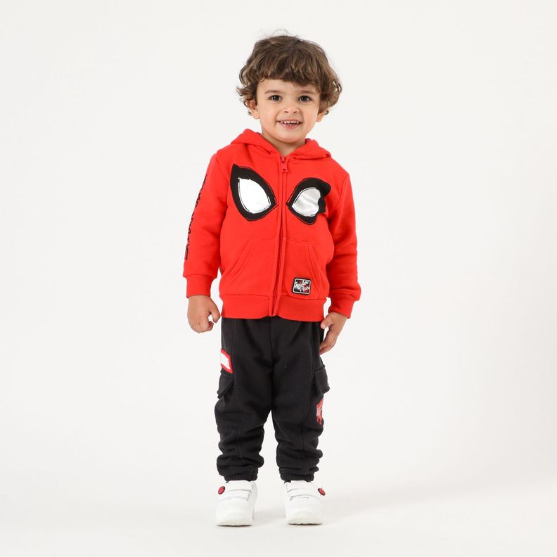 Buzo Niño Spiderman Mascara Rojo Marvel-0