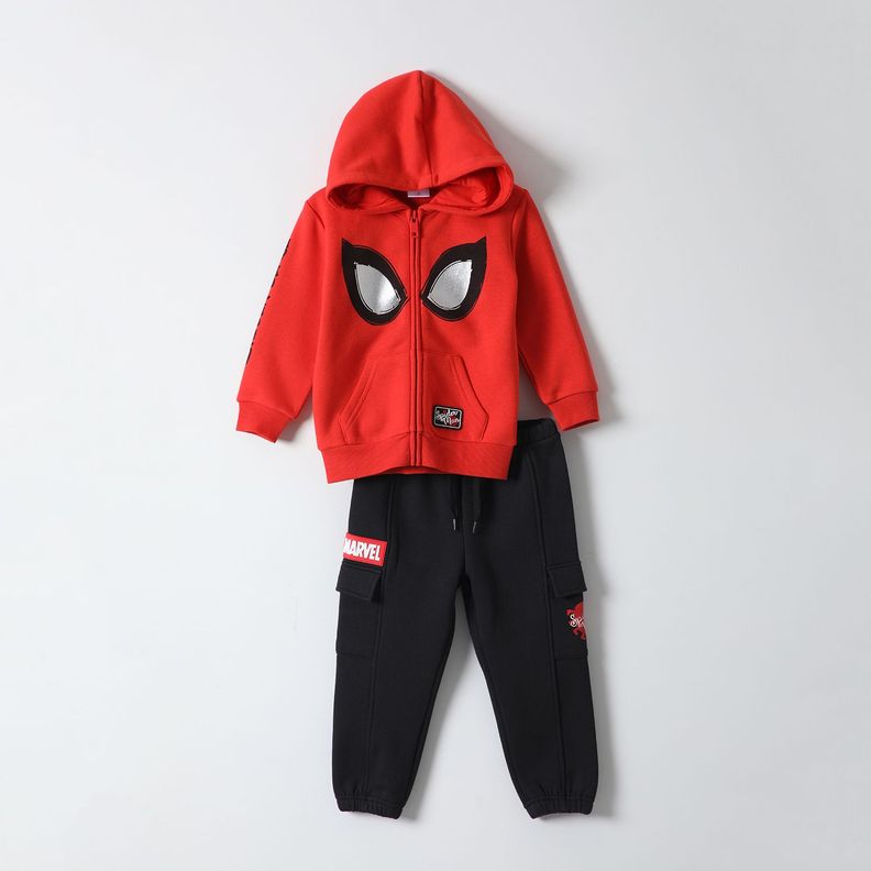 Buzo Niño Spiderman Mascara Rojo Marvel-3