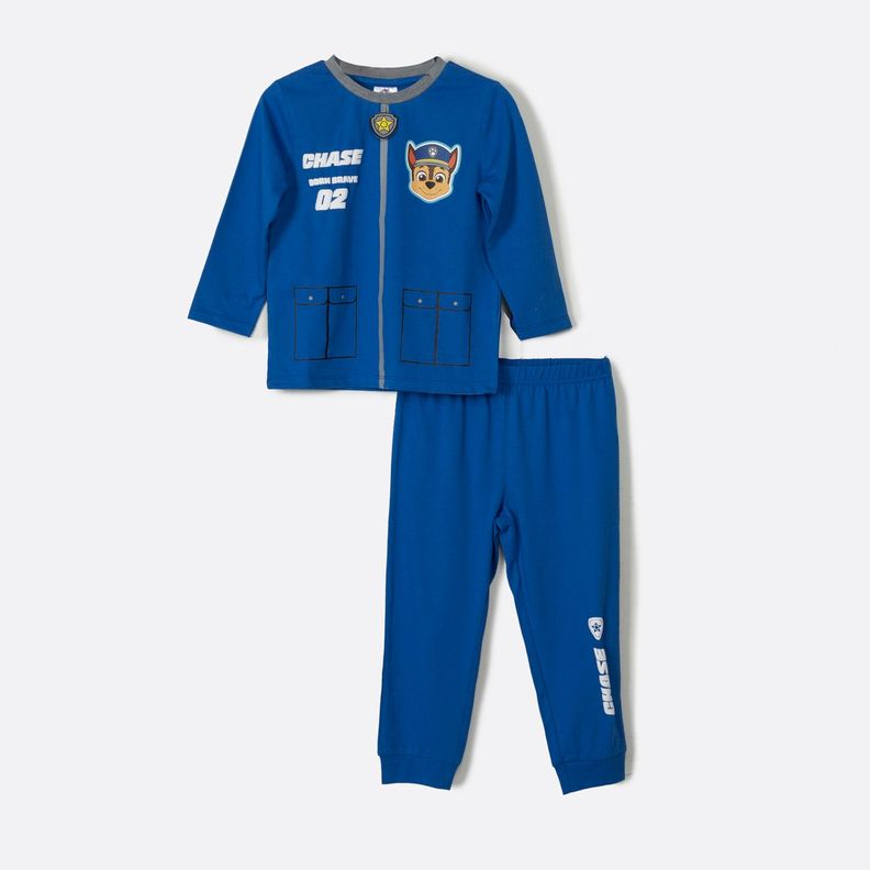 Pijama Largo Niño Chase Azul Paw Patrol-0