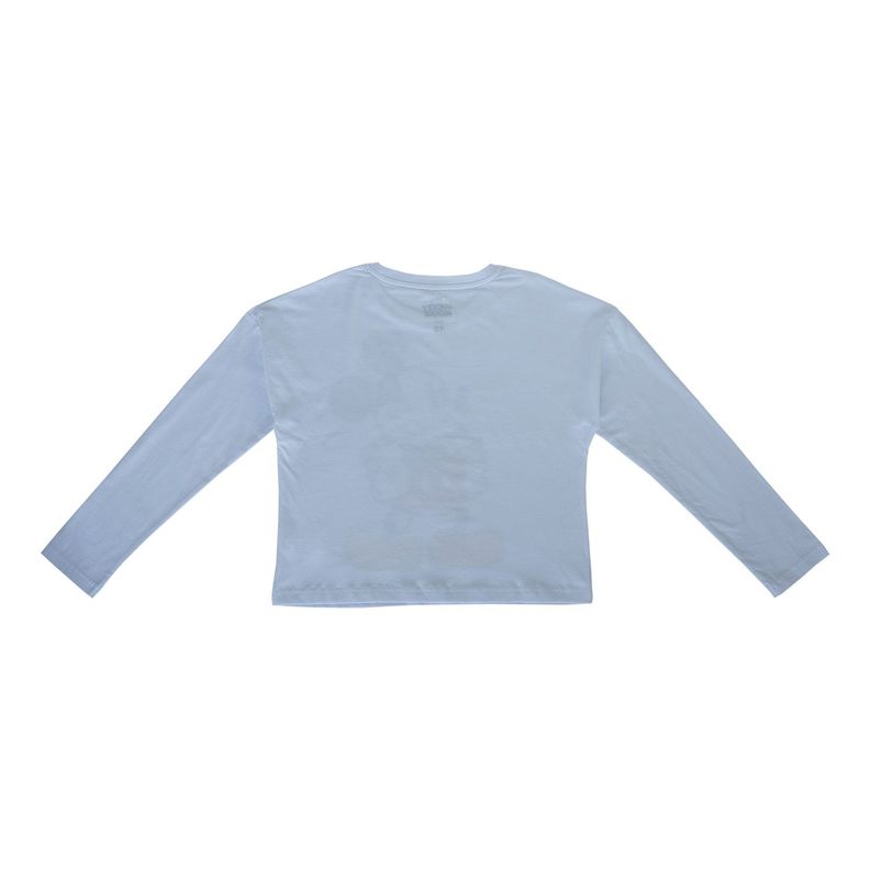 Polera Manga Larga Niña Mickey Solved Blanco Disney-1