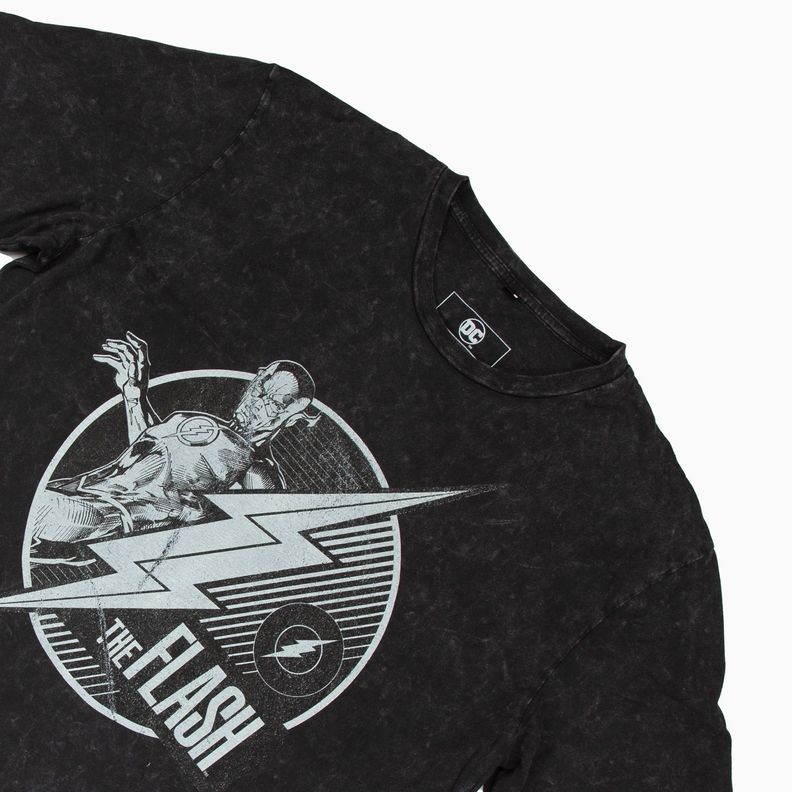 Polera Hombre The Flash Byn Gris Dc Comics-2