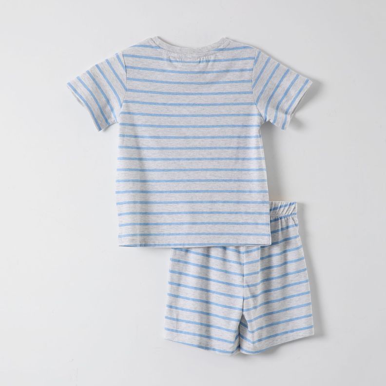 Pijama Corto Niño Bingo Gris Bluey-3